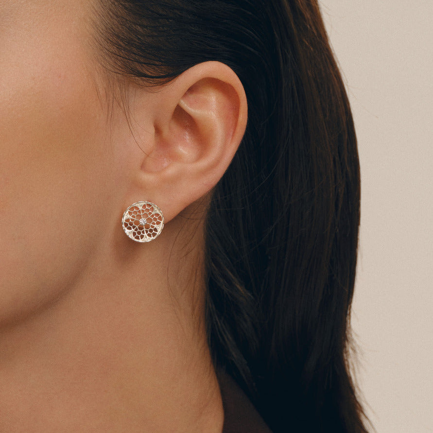 FAVO EARRING IN SILVER