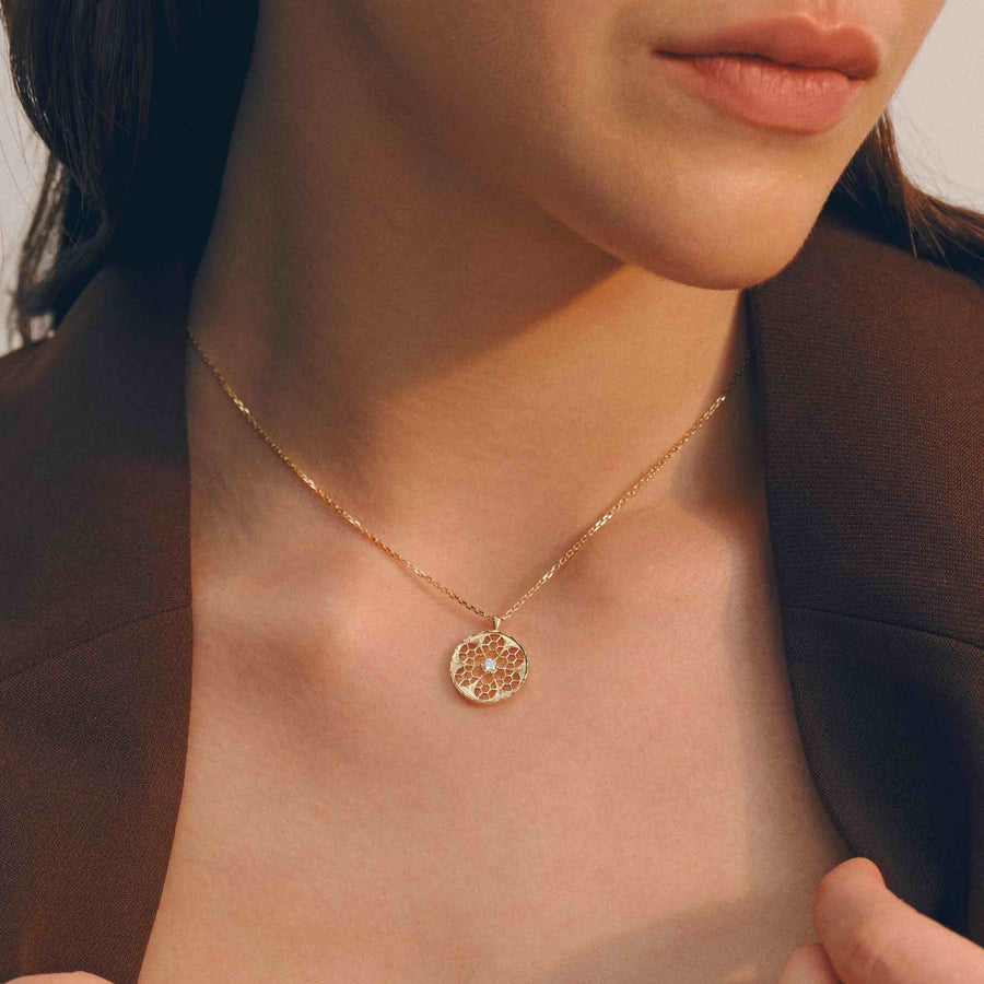 FAVO NECKLACE IN YELLOW GOLD