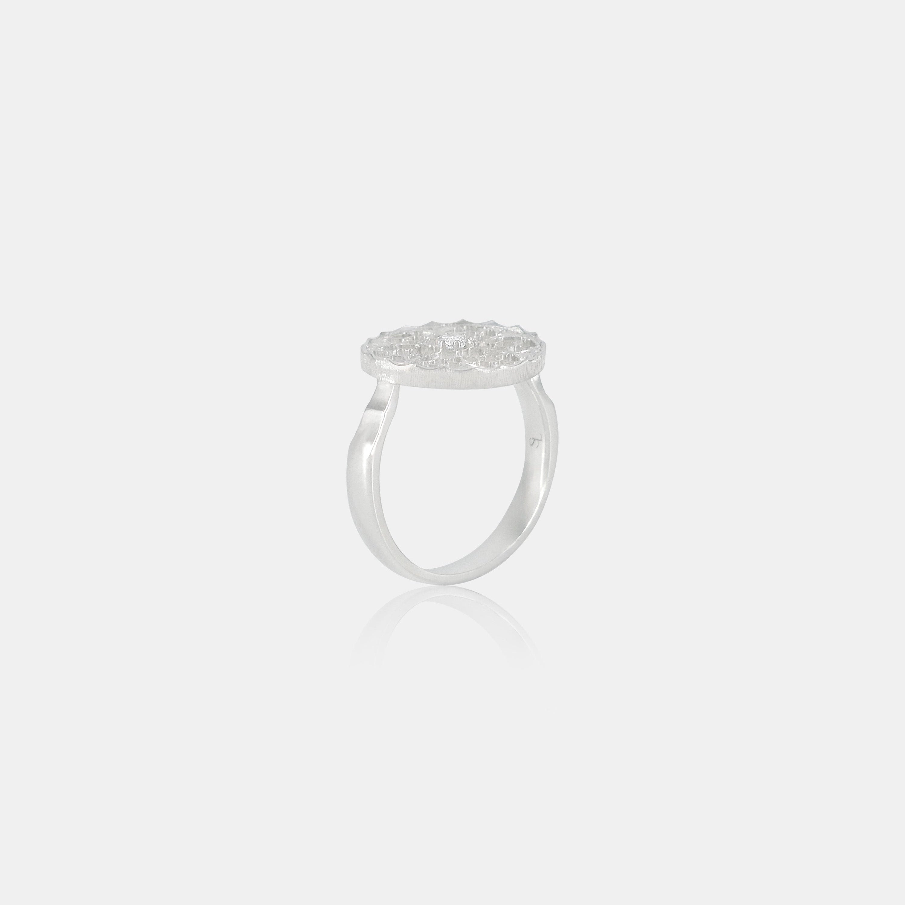FAVO RING IN SILVER