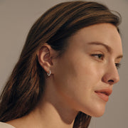 METEOR HOOPS IN SILVER