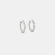 ENGRAVED METEOR HOOPS IN SILVER
