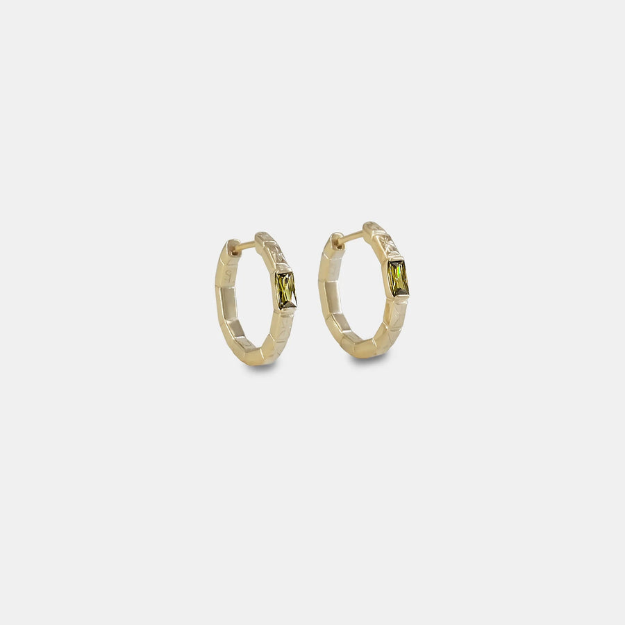 METEOR HOOPS IN GOLD PLATING