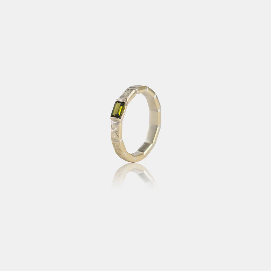 METEOR RING IN GOLD PLATING