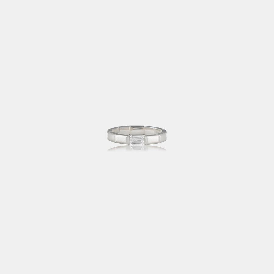 METEOR RING IN SILVER