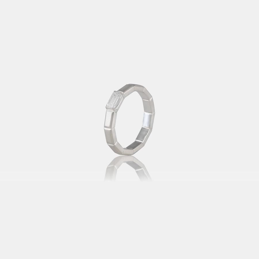 METEOR RING IN SILVER